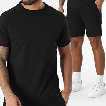 Classic Series - Ensemble Tee Shirt Et Short Jogging Noir