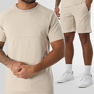 Classic Series - Ensemble Tee Shirt Et Short Jogging Beige