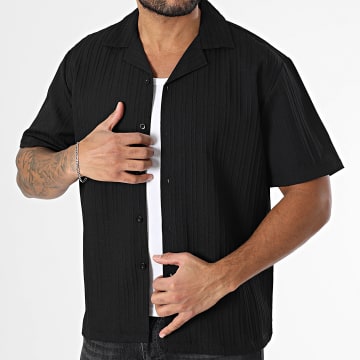 Classic Series - Camisa Manches Courtes A Rayures Noir
