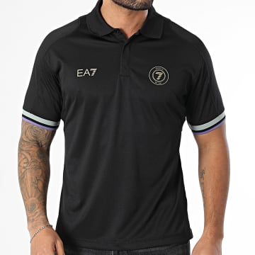 EA7 Emporio Armani - Polo Manches Courtes 7M000257-AF13537 Noir Doré