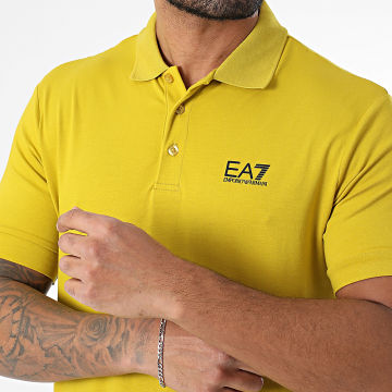 EA7 Emporio Armani - Polo Manches Courtes 8NPF14-PJVQZ Jaune Moutarde