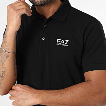 EA7 Emporio Armani - Polo Manches Courtes 8NPF14-PJVQZ Noir