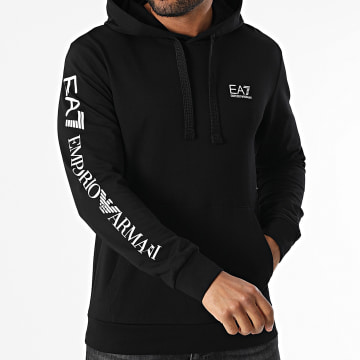 EA7 Emporio Armani - Sudadera con capucha 7M000259-AF13512 Negro Blanco