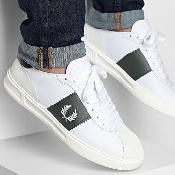 Fred Perry - Baskets B4 Leather Suede B9314 White