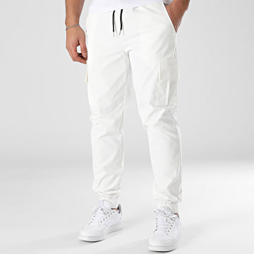 Frilivin - Pantalon Cargo Blanc