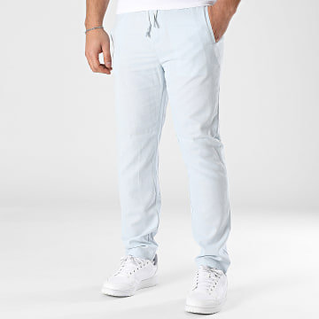 Frilivin - Pantalones azul claro