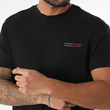 Tommy Jeans - Tee Shirt Graphic Slub 1303 Noir