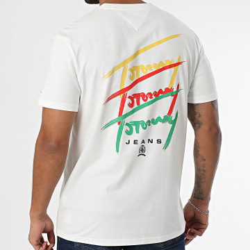 Tommy Jeans - Tee Shirt Twisted Signature 0771 Blanc