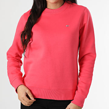 Tommy Jeans - Sweat Crewneck Femme Flag Crew 9959 Rose Fushia