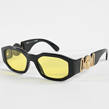 Versace - Lunettes De Soleil 0VE4361 Noir Doré Jaune