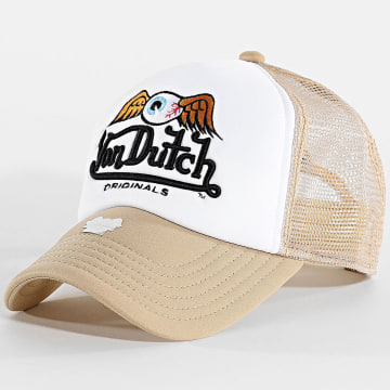 Von Dutch - Casquette Trucker Baker 7030167 Beige Blanc