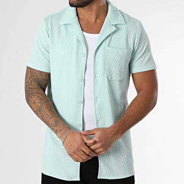Zayne Paris  - Turquoise Korte Mouw Shirt