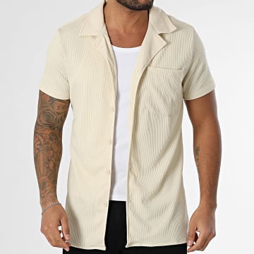 Zayne Paris  - Camisa de manga corta beige