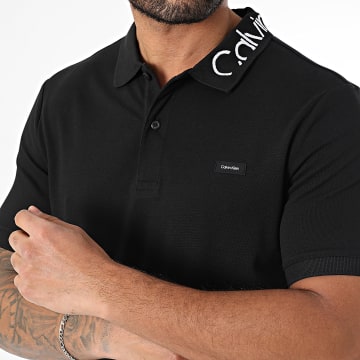 Calvin Klein - Polo Manches Courtes Pique Logo 4474 Noir