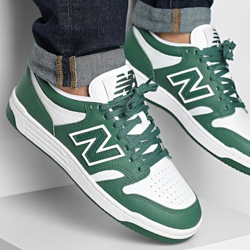 New Balance - Basket 480 BB480LGH Team Forest Green Blanco