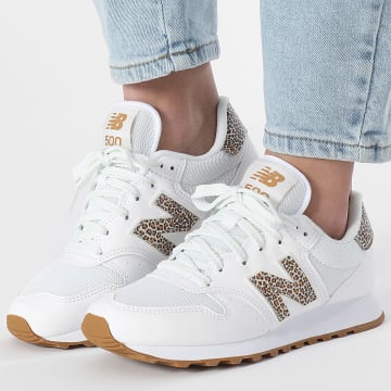 New Balance - Scarpe da ginnastica da donna 500 GW500LW2 White Leopard