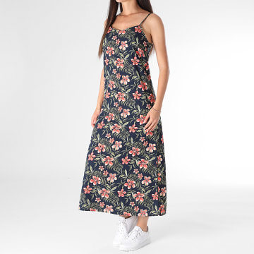 Only - Nova Life Elite Vrouwen Maxi Dress Navy Pink Green Floral