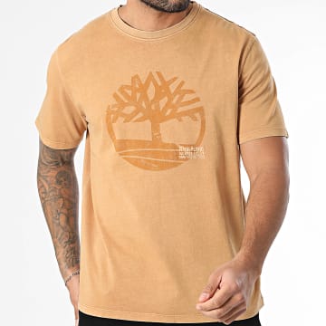 Timberland - Tee Shirt Garment Dye Logo Graphic A5UEK Camel
