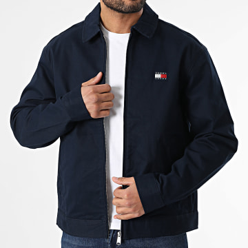 Tommy Jeans - Veste Zippée Reg Cotton 1377 Bleu Marine