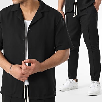 Uniplay - Conjunto Camisa Manga Corta Y Pantalón Negro