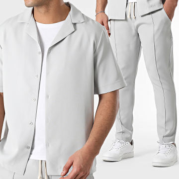 Uniplay - Conjunto Camisa de Manga Corta Y Pantalón Gris