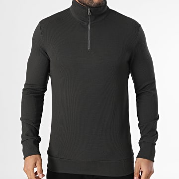 Uniplay - Sweat Col Zippé Gris Anthracite