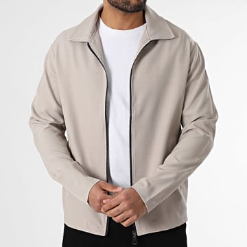 Uniplay - Chaqueta beige con cremallera