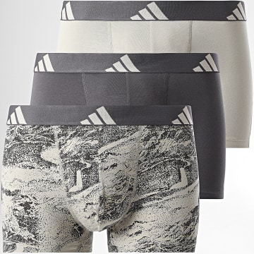 Adidas Sportswear - Lot De 3 Boxers JK3951 Beige Gris Anthracite