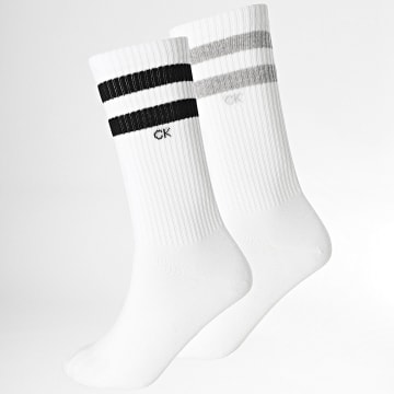 Calvin Klein - Lote de 2 pares de calcetines 701218711 Blanco