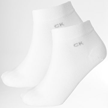 Calvin Klein - Lote de 2 pares de calcetines 701218706 Blanco