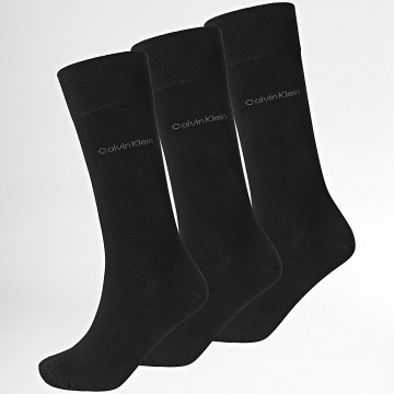 Calvin Klein - Lote de 3 pares de calcetines 701226014 Negro