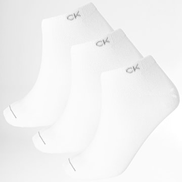 Calvin Klein - Lote de 3 pares de calcetines 701218718 Blanco