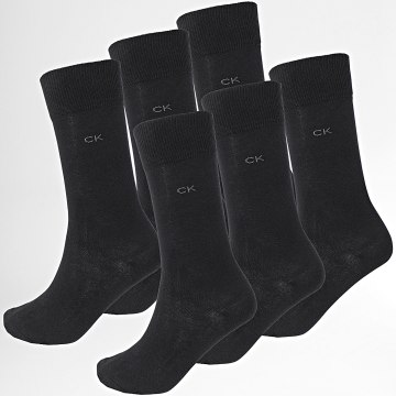 Calvin Klein - Lote de 6 pares de calcetines 701220505 Negro