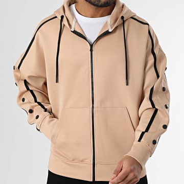 Classic Series - Sweat Zippé Capuche Beige