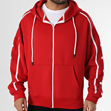 Classic Series - Sweat Zippé Capuche Rouge