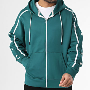 Classic Series - Sweat Zippé Capuche Vert Bouteille