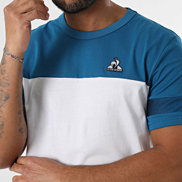 Le Coq Sportif - Heritage SP 2510049 Wit Blauw T-shirts