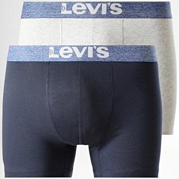 Levi's - Lot De 2 Boxers 701203923 Bleu Marine Gris Chiné