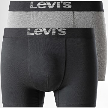 Levi's - Lot De 2 Boxers 701203921 Noir Gris Chiné