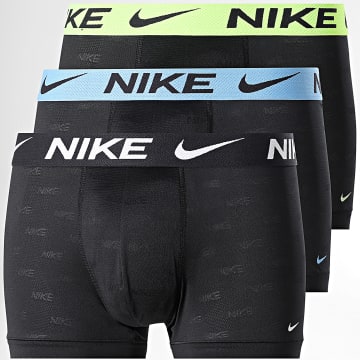 Nike - Set di 3 boxer Dri-FIT ADV Micro KE1224 Nero Azzurro Giallo Fluo