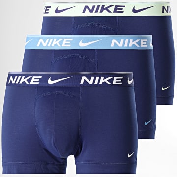 Nike - Set di 3 boxer Dri-Fit Ultra Comfort KE1256 blu navy giallo chiaro