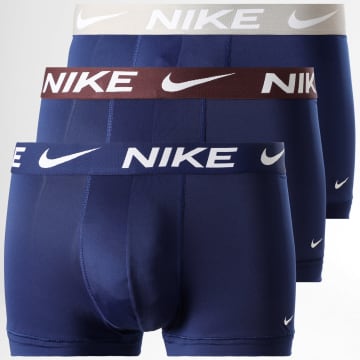 Nike - Dri-Fit Essential Micro KE1156 Navy Grey Brown Boxer set di 3