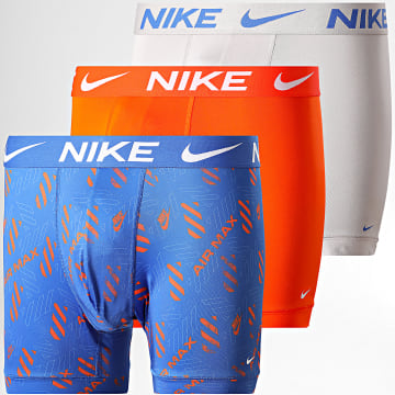 Nike - Lot De 3 Boxers Dri-Fit Essential Micro KE1157 Gris Orange Bleu Roi