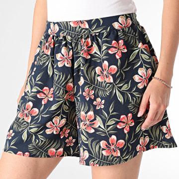 Only - Short Femme 15343200 Bleu Marine Floral