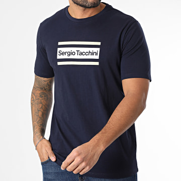 Sergio Tacchini - Tee Shirt Lared 41028 Bleu Marine