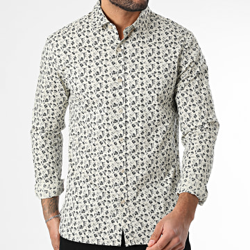 Teddy Smith - Carton Long Sleeve Shirt 10714512D Beige Black