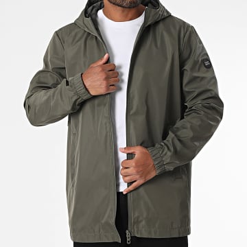 Teddy Smith - Jimbo Hooded Zip Jacket Khaki Groen