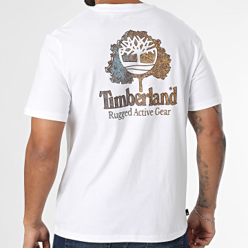 Timberland - Tee Shirt Rugged Active Gear Back A6DMA Blanc