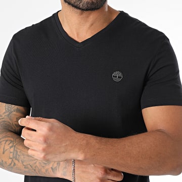 Timberland - Maglietta slim con scollo a V A2BPT Nero