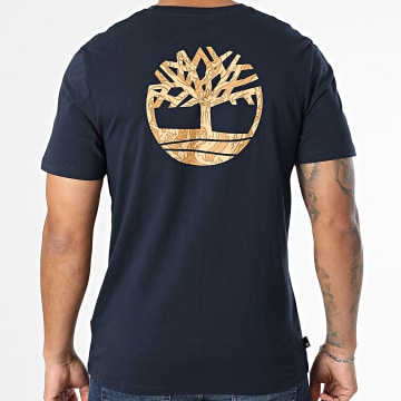 Timberland - Tee Shirt Back Camo Tree Logo A2FKZ Bleu Marine
